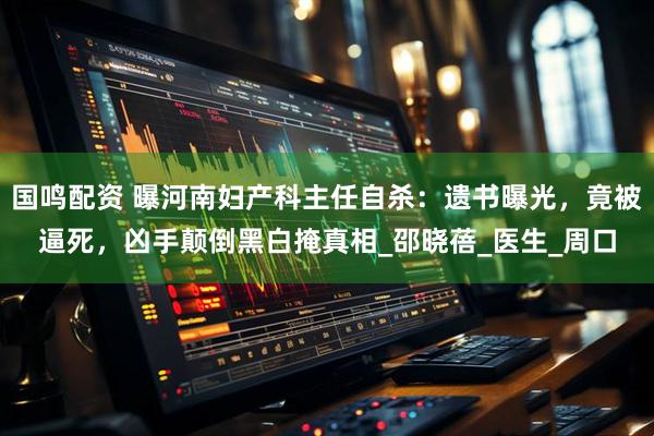 国鸣配资 曝河南妇产科主任自杀：遗书曝光，竟被逼死，凶手颠倒黑白掩真相_邵晓蓓_医生_周口