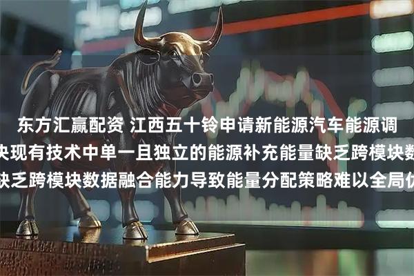 东方汇赢配资 江西五十铃申请新能源汽车能源调控方法及系统专利，解决现有技术中单一且独立的能源补充能量缺乏跨模块数据融合能力导致能量分配策略难以全局优化的技术问题