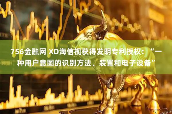 756金融网 XD海信视获得发明专利授权：“一种用户意图的识别方法、装置和电子设备”
