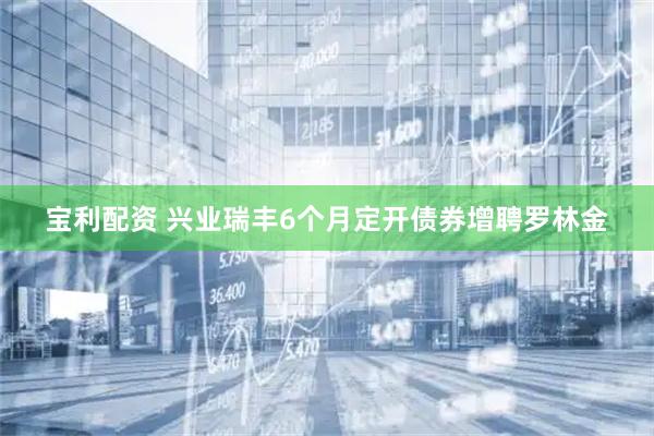 宝利配资 兴业瑞丰6个月定开债券增聘罗林金